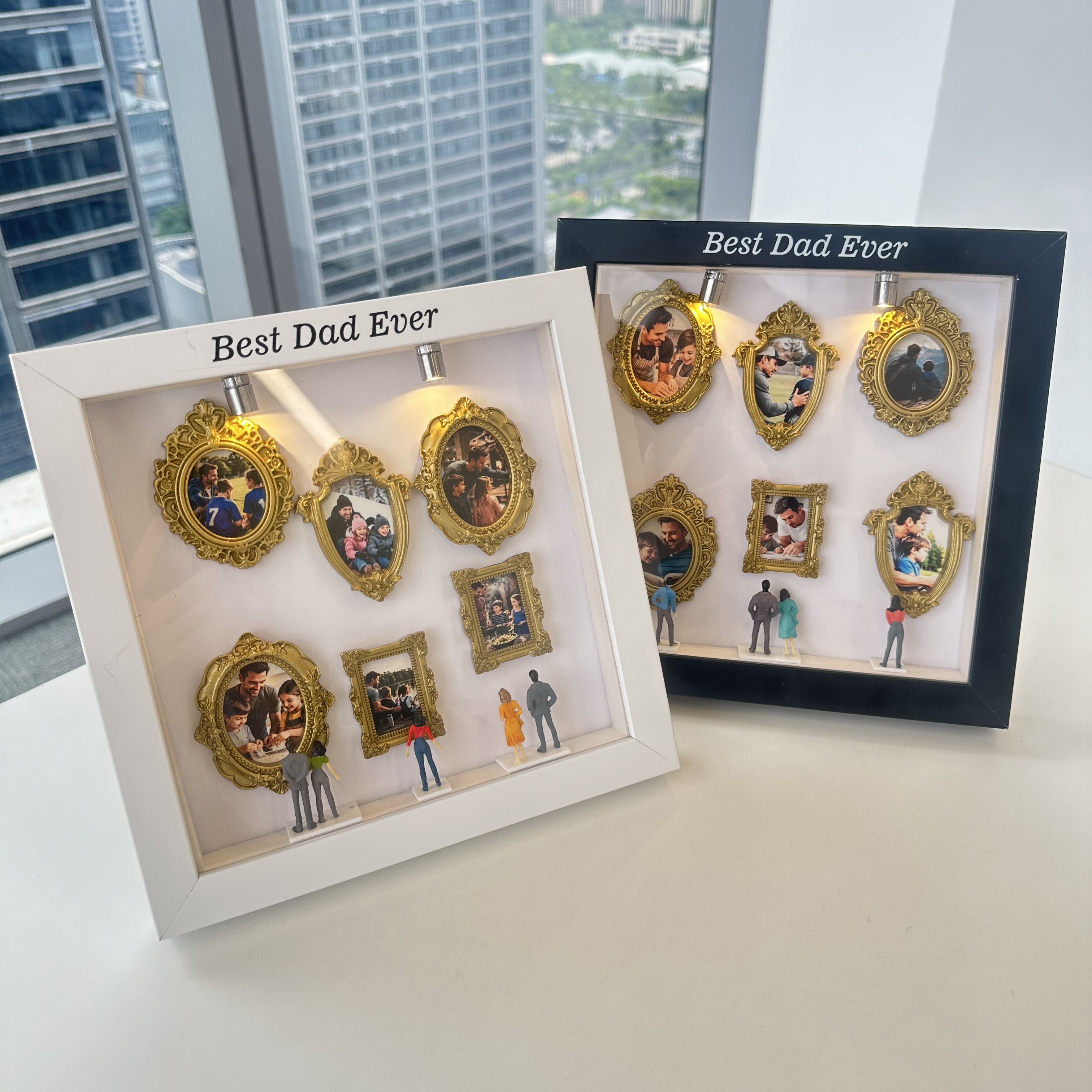 Custom Mini Museum of Us Shadow Box Father's Day Gift 