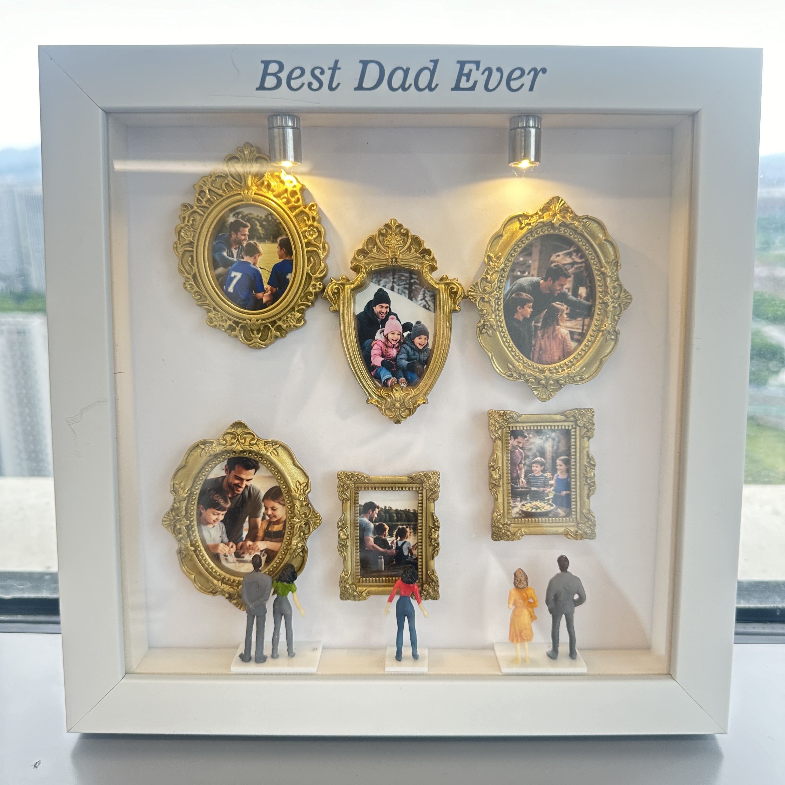 Custom Mini Museum of Us Shadow Box Father's Day Gift 