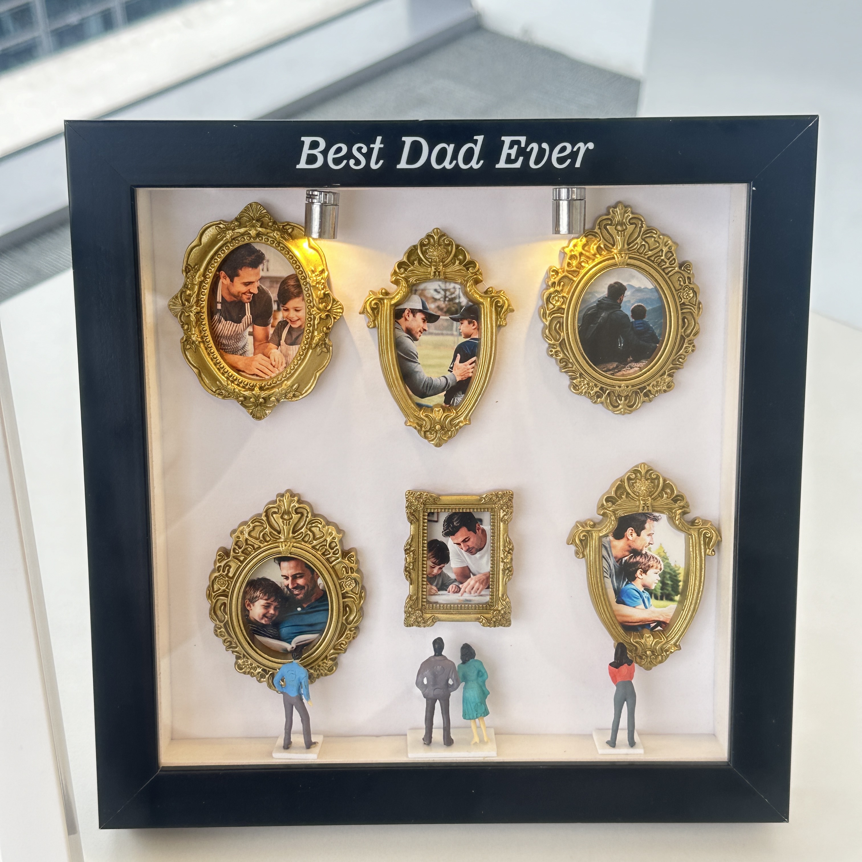 Custom Mini Museum of Us Shadow Box Father's Day Gift 