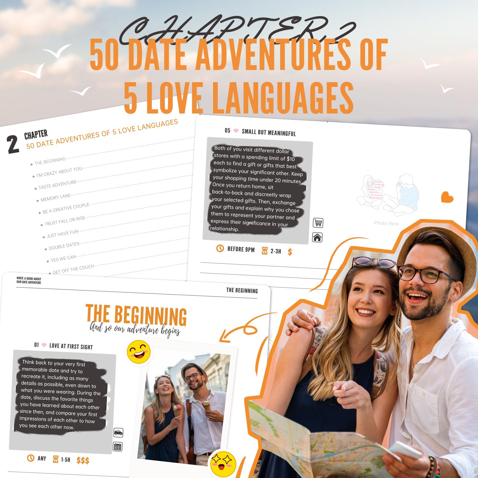 Custom Write A Book About Our Date Adventure-6in1 Gift Set