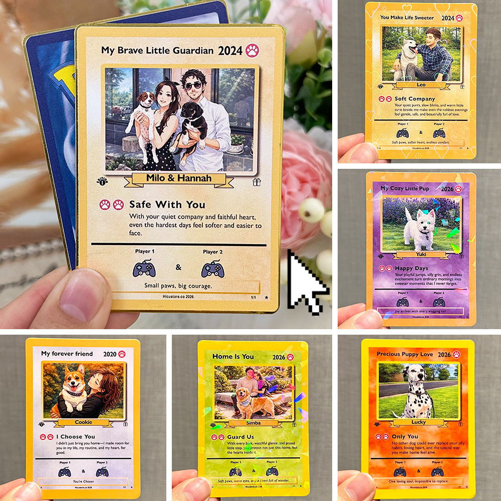 50% OFF🐾Personalized Pet Anime Art Player Card 