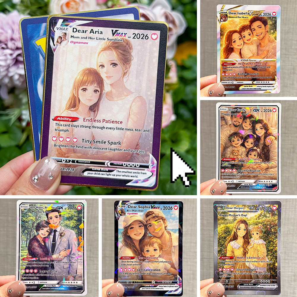 50% OFF💖Personalized Mom Anime Trainer Card, Mother's Day Gift