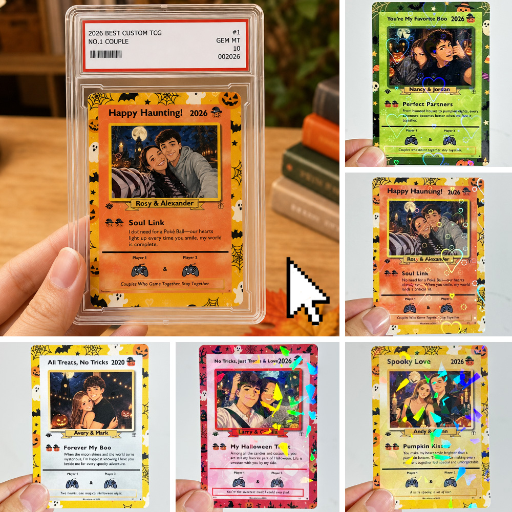 50% OFF🎃Personalized Halloween Couple Player Anime Art Classic Card Pokecard