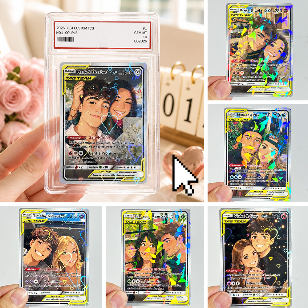 50% OFF💛Custom Couple Photo Anime Art GX TAG TEAM Card Pokecard