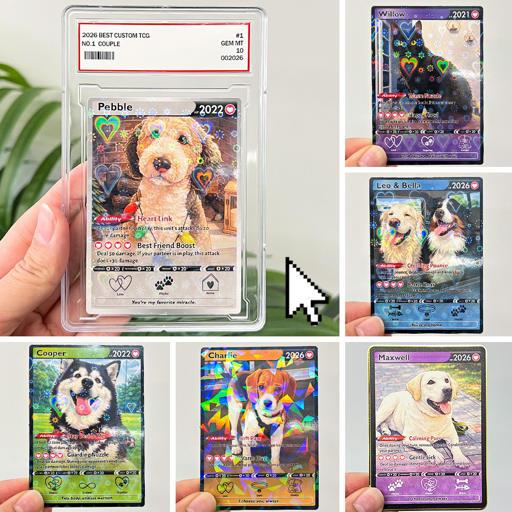 50% OFF🐾Personalized Pet Anime Trainer icon Card