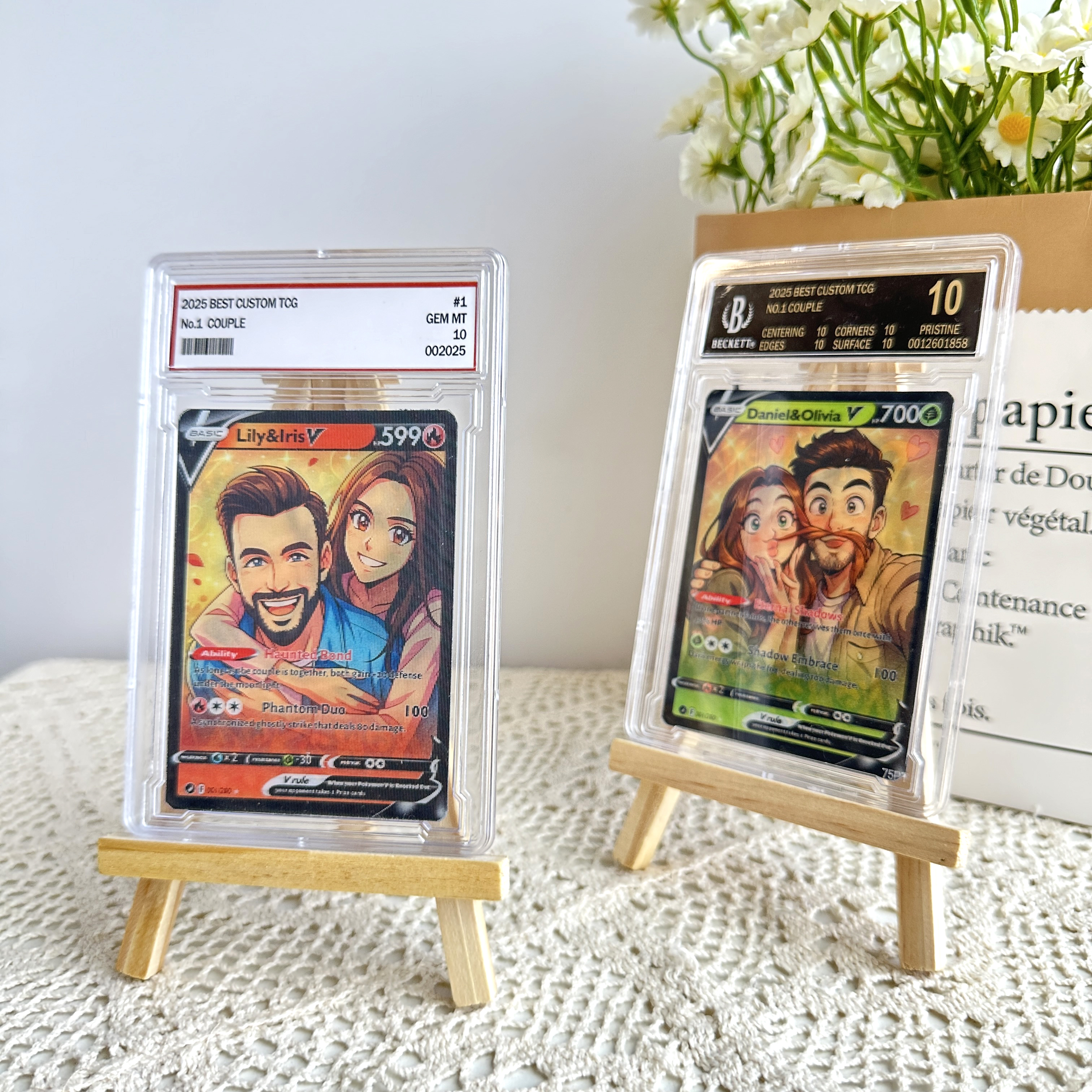 Custom Couple Anime Magic Lenticular V Card