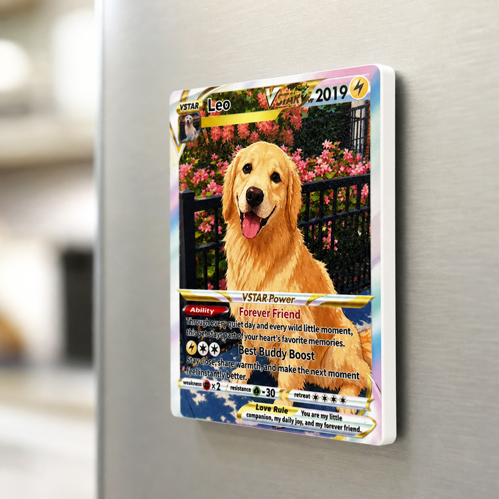 Custom Pet Photo Anime Art Ceramic Magnetic Fridge Magnets