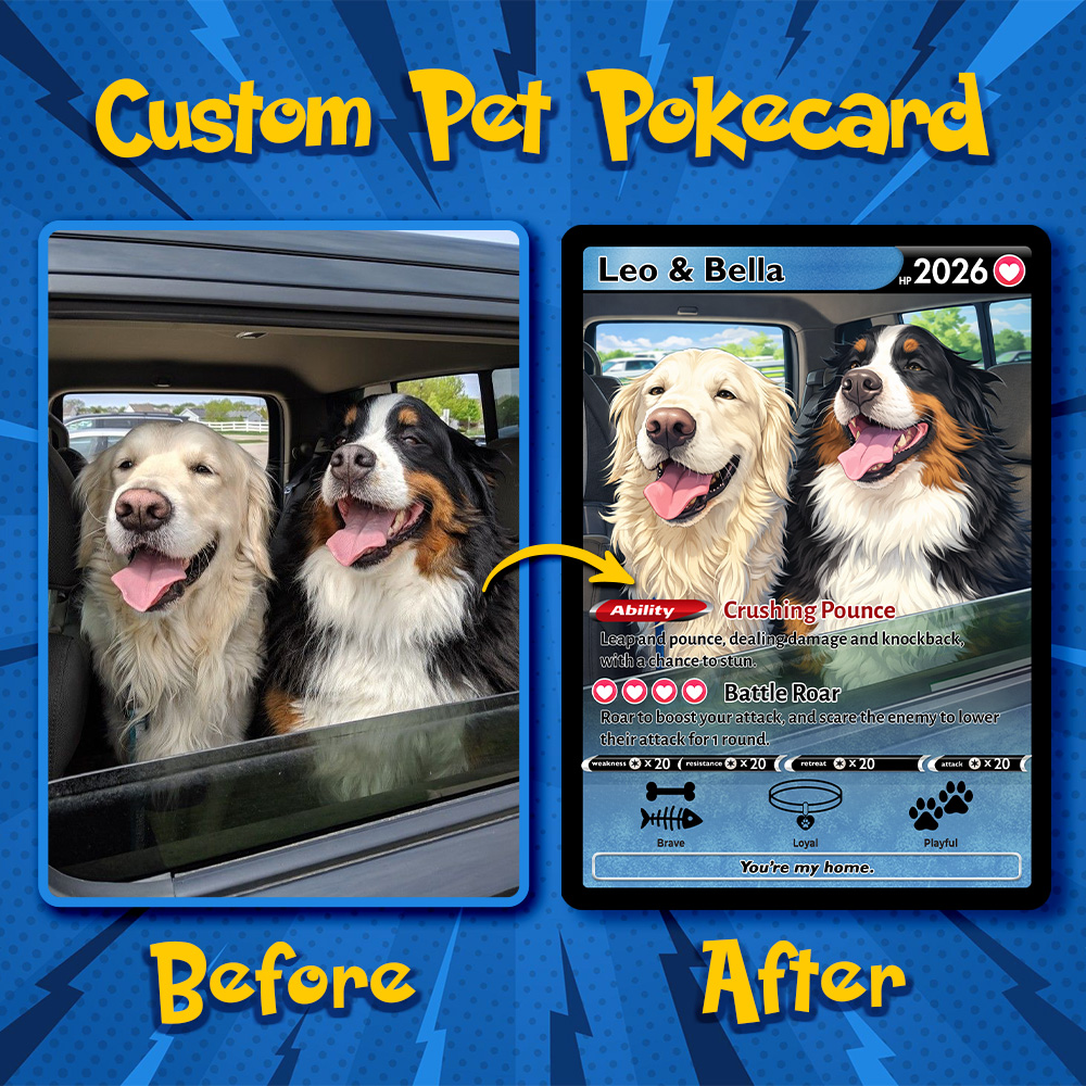 50% OFF🐾Personalized Pet Anime Trainer icon Card