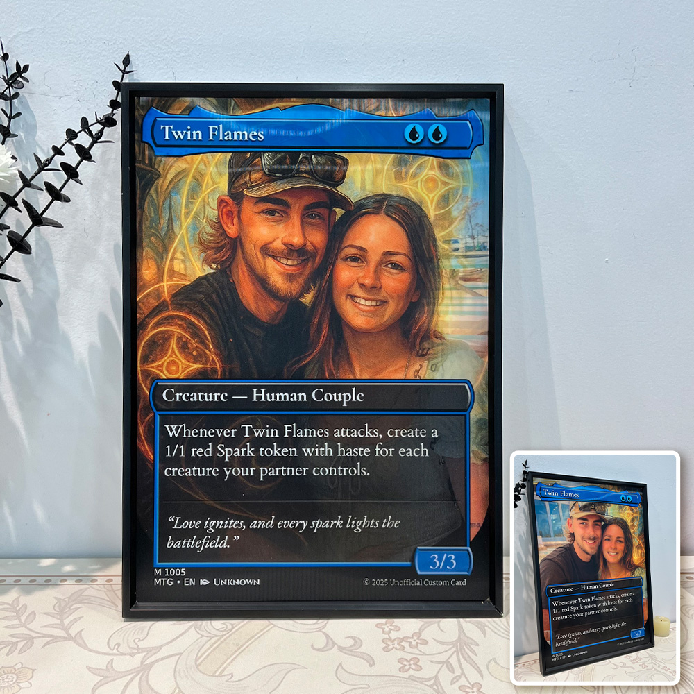 Custom Anime Couples MTG Magic TCG Frame Wall Art