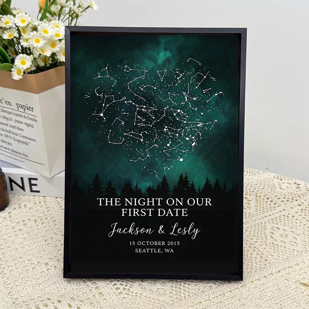 Custom The Sky on Our Wedding Night Print Frame Gift ✨
