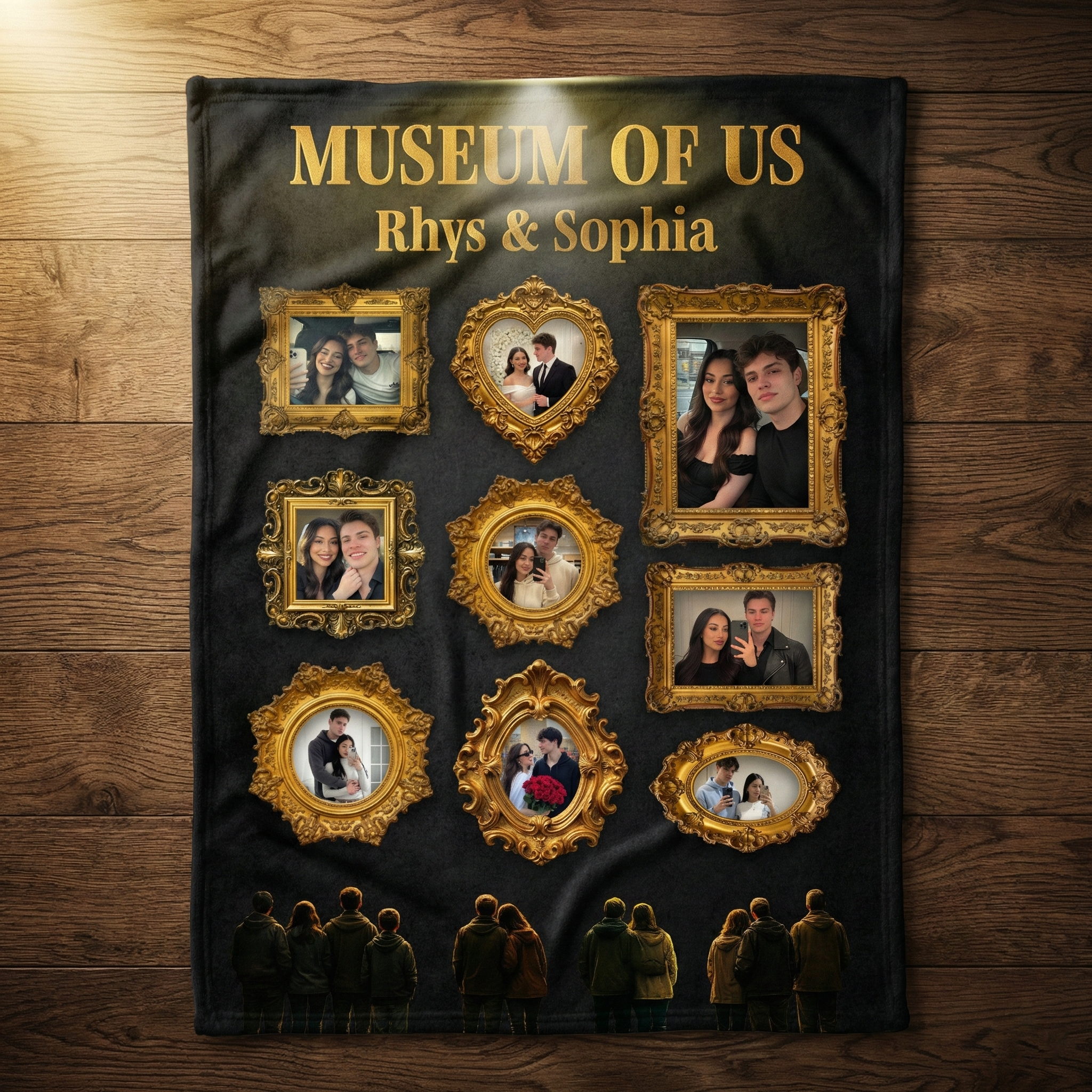 Custom Museum of Us Photo Blanket Gift For Couples