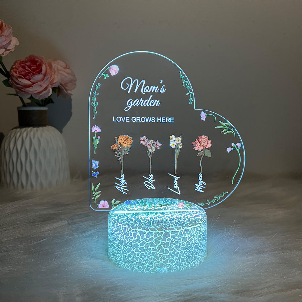 50%OFF⭐️Birth Month Flower Personalized LED Light