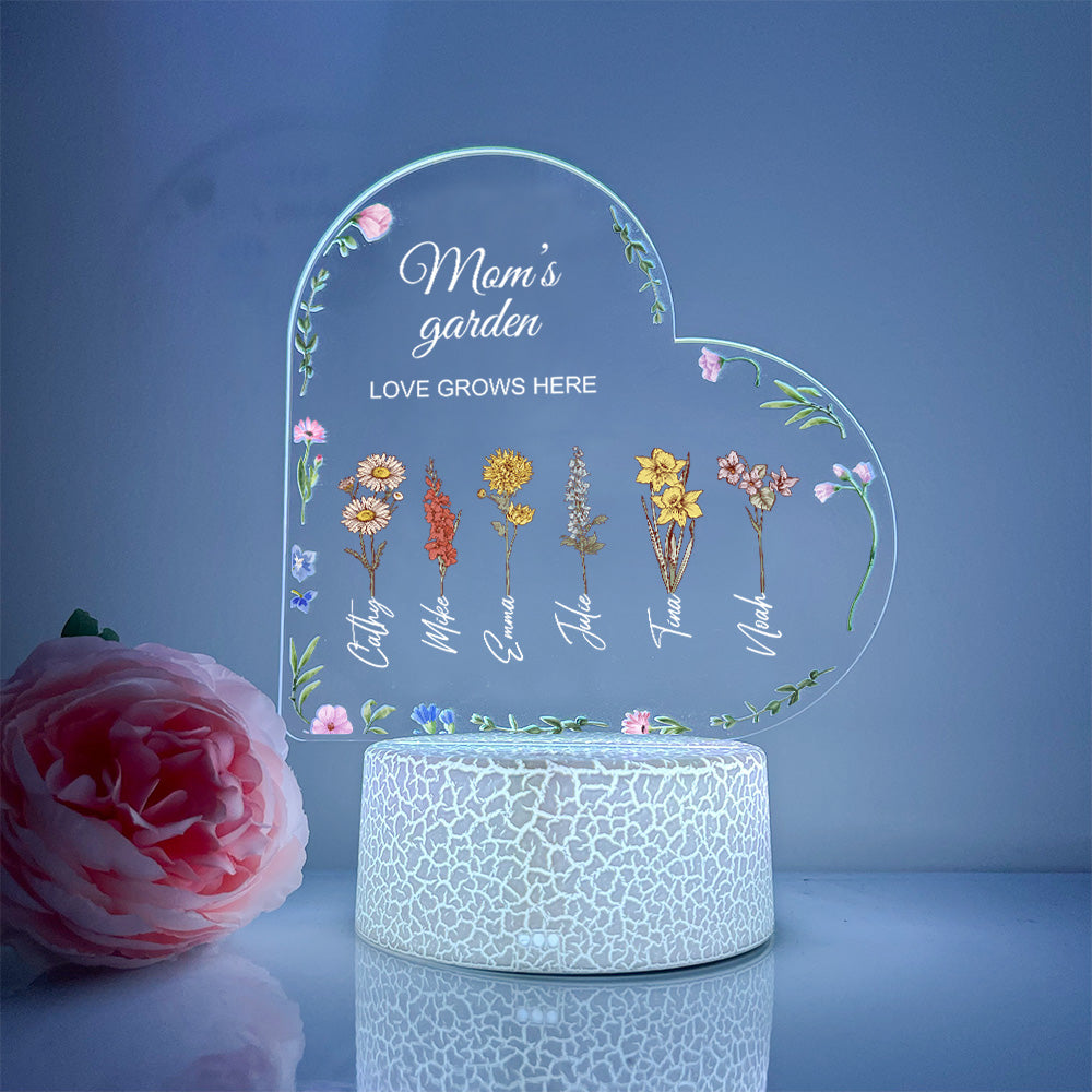 50%OFF⭐️Birth Month Flower Personalized LED Light