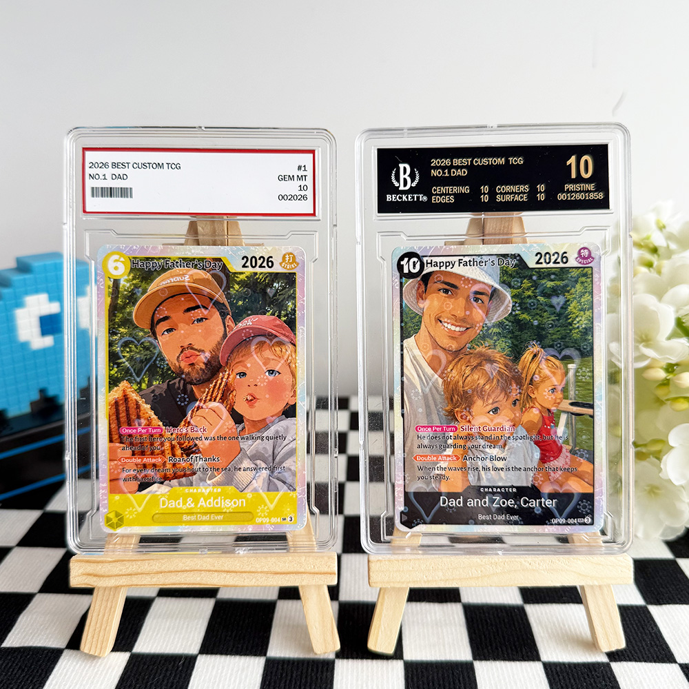 Custom Anime Photo OP TCG Card For Dad