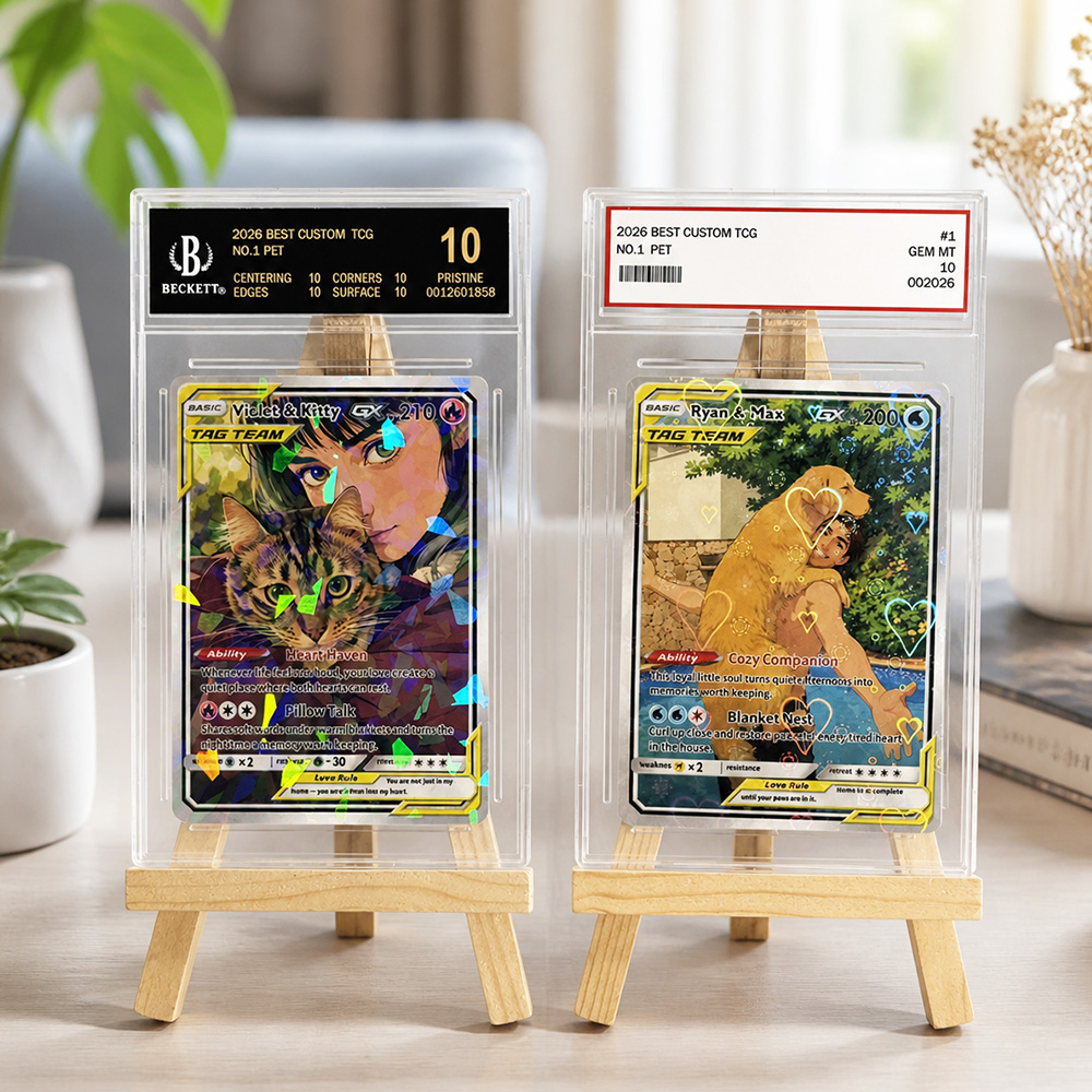50% OFF🐶Custom Pet Photo Anime Art GX TAG TEAM Card Pokecard