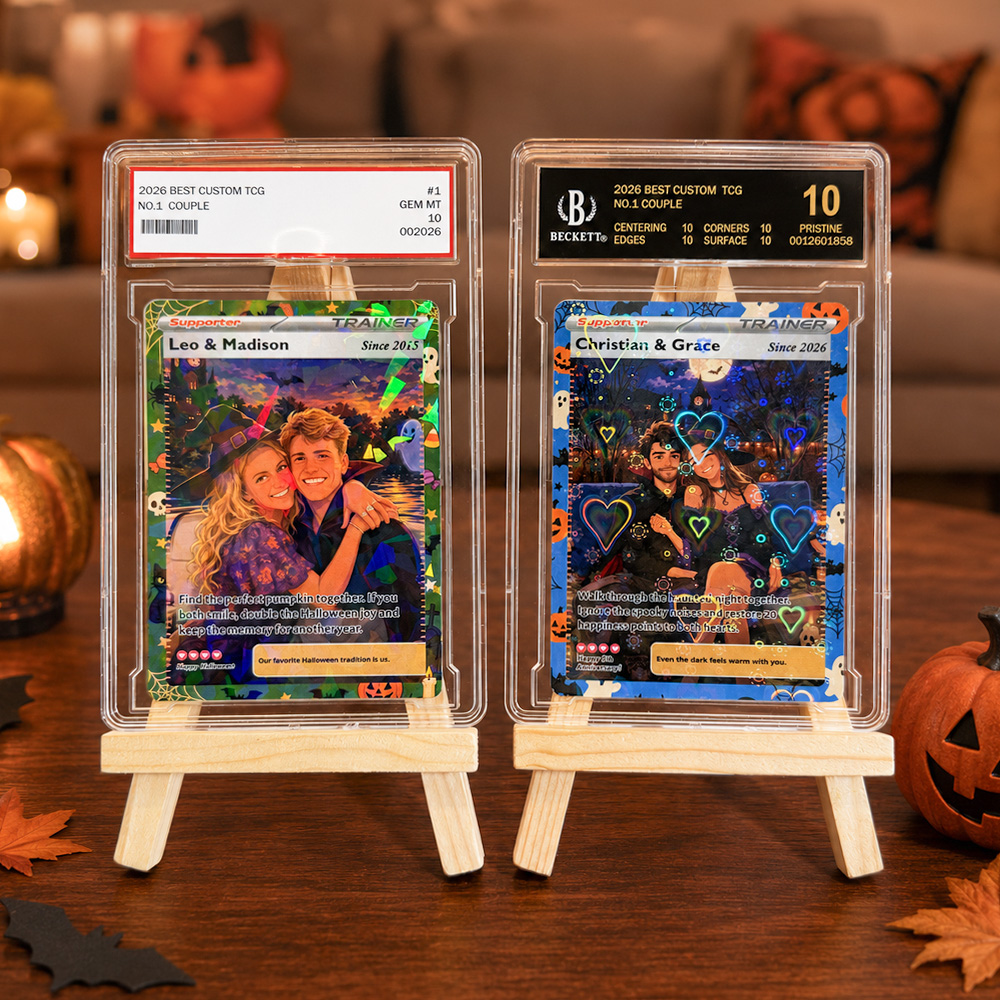 50% OFF🎃Custom Halloween Gothic Couple Anime Art Trading Card Pokecard