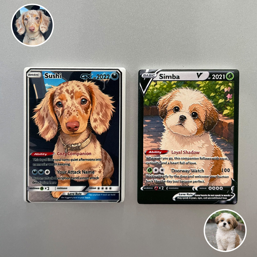 Custom Pet Photo Anime Art Ceramic Magnetic Fridge Magnets