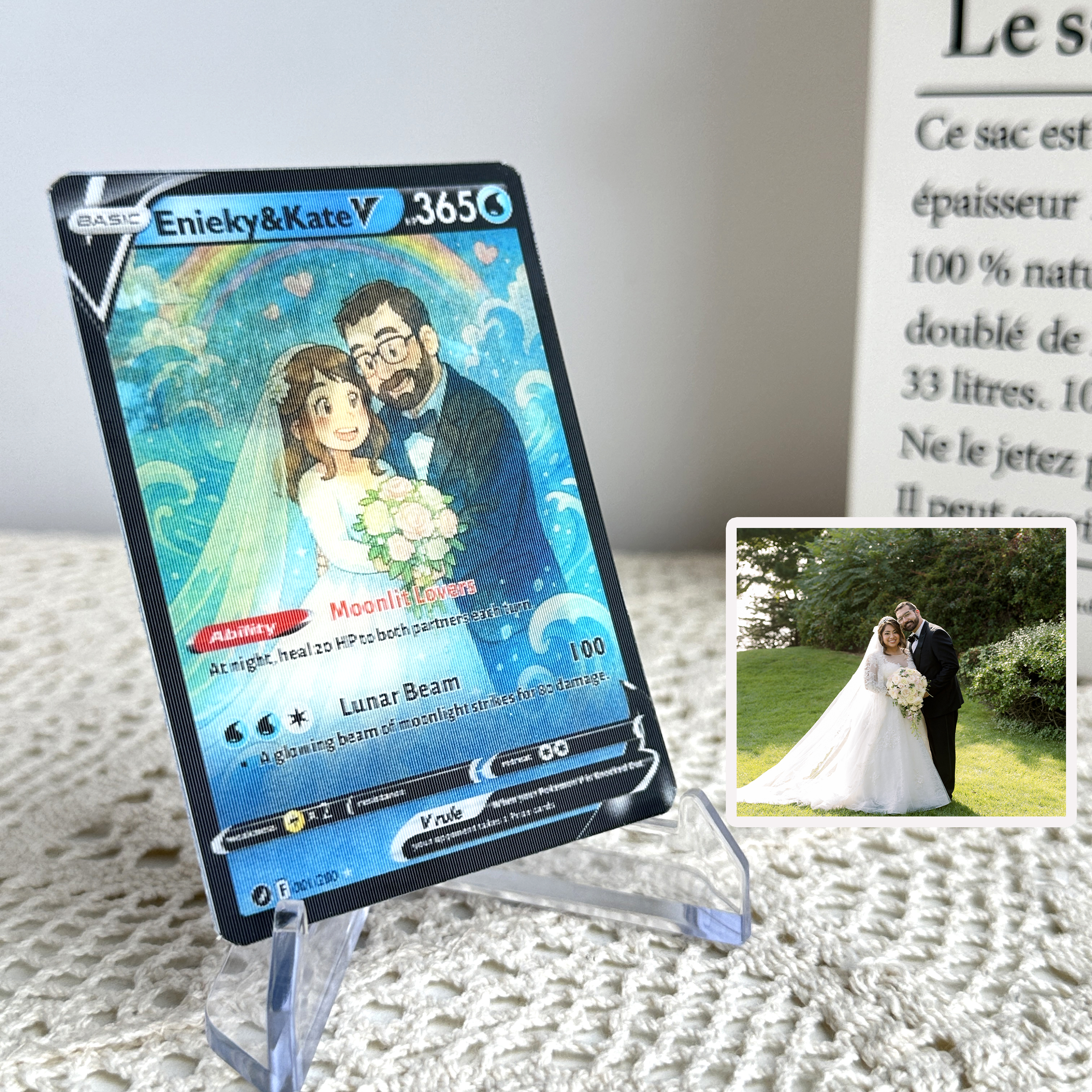 Custom Couple Anime Magic Lenticular V Card