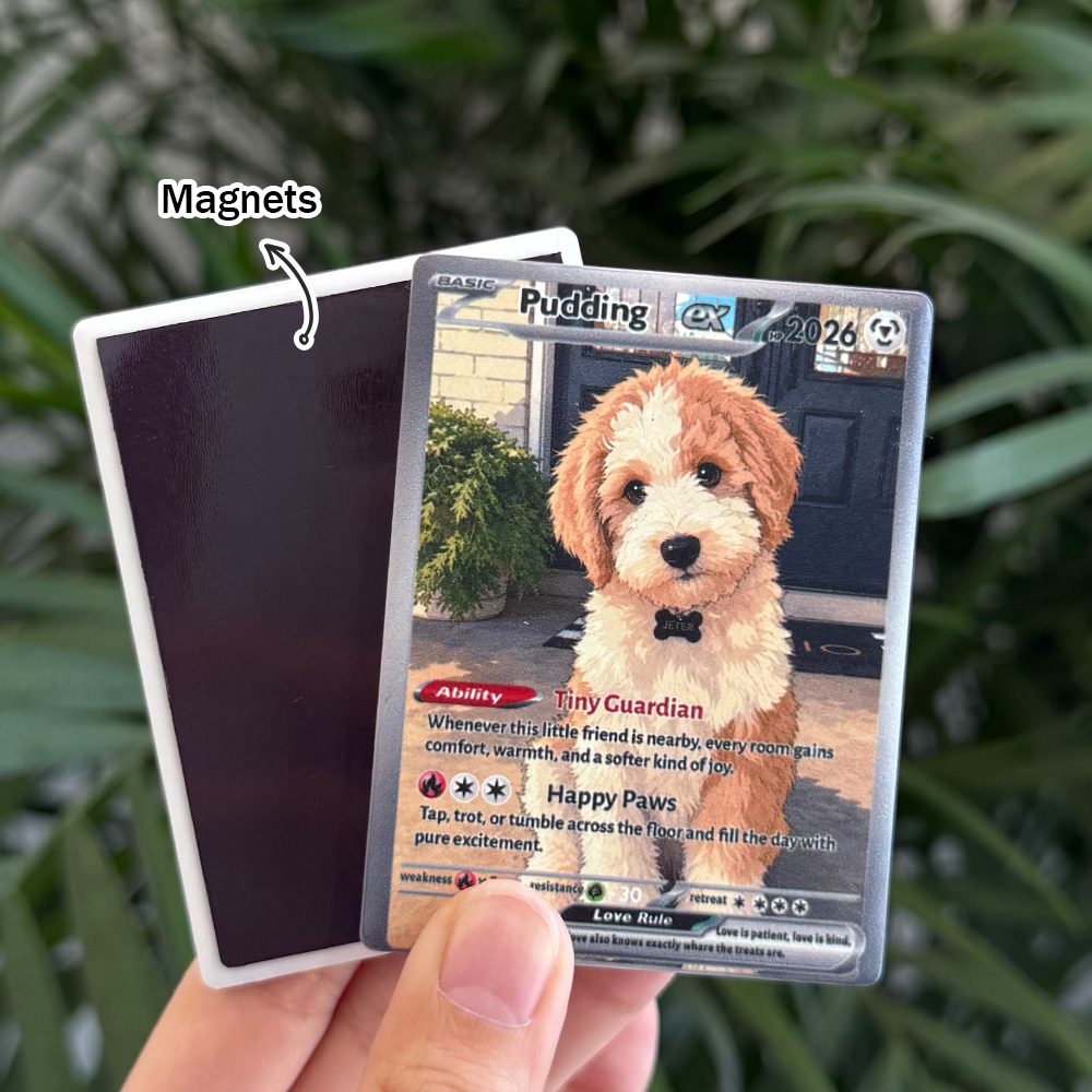 Custom Pet Photo Anime Art Ceramic Magnetic Fridge Magnets