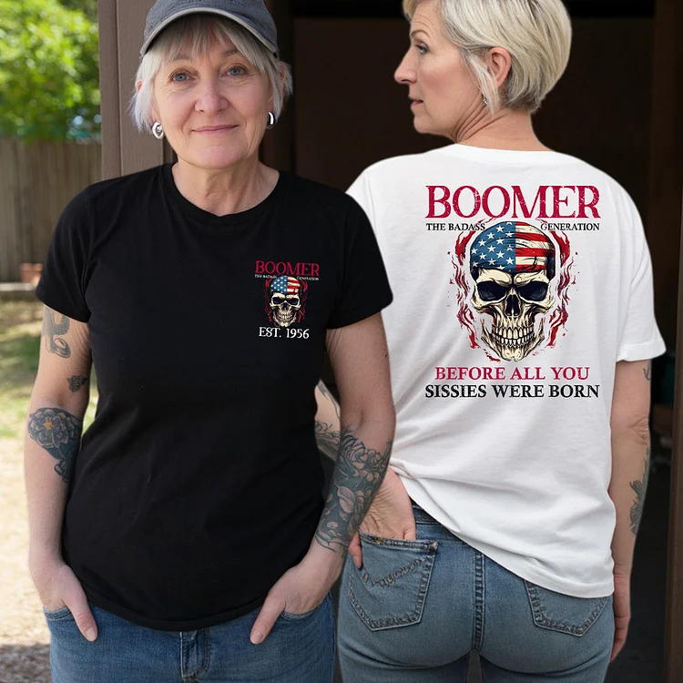 50%off⭐️BOOMER The Badass Generation Custom Year Of Birth Sweatshirt, Unisex Hoodie, Before All You Sissies Were Born T shirt