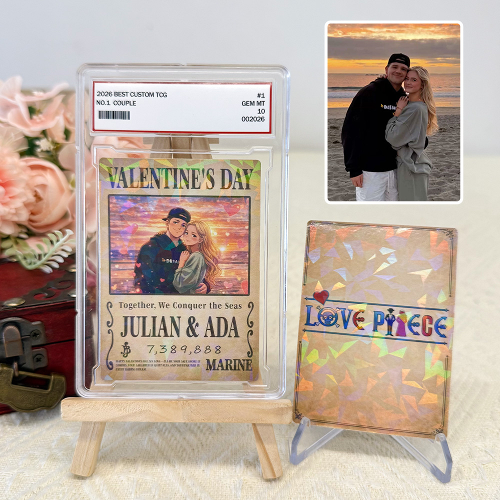 Custom Wanted Anime Card For Couples