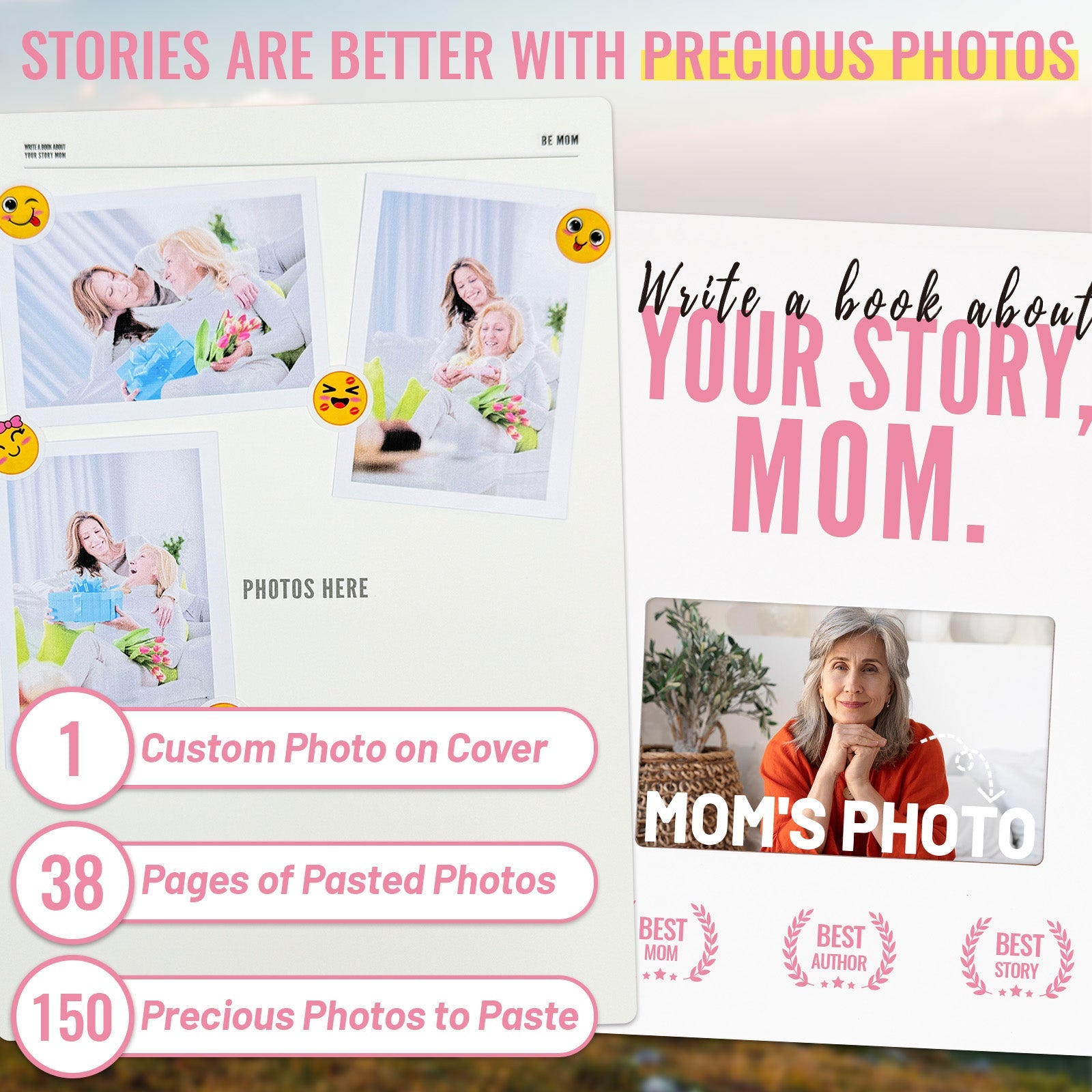 Write A Book About Your Story Mom-6in1 Gift Set