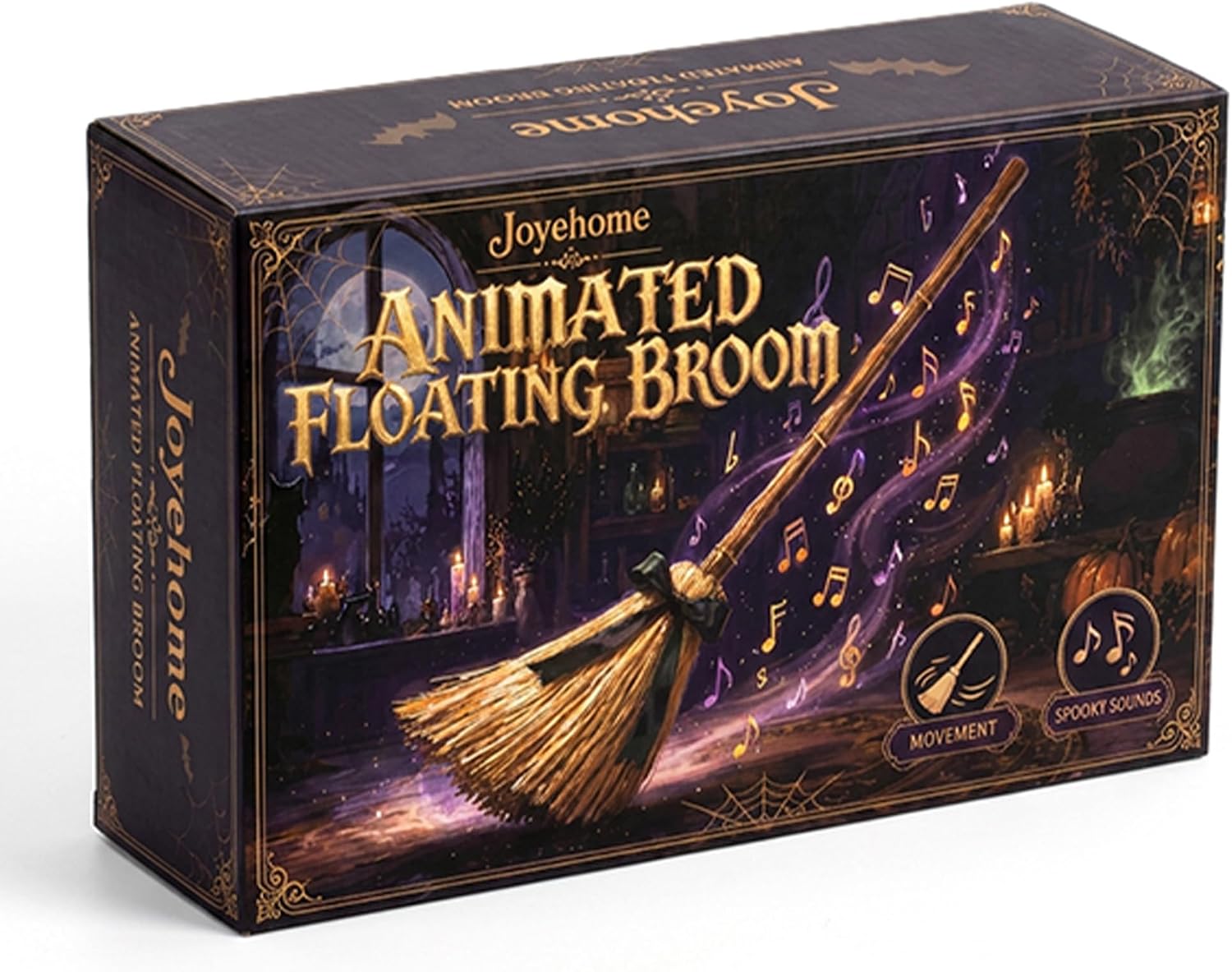 Halloween Decoration Indoor 49" Animated Moving Witch Broom