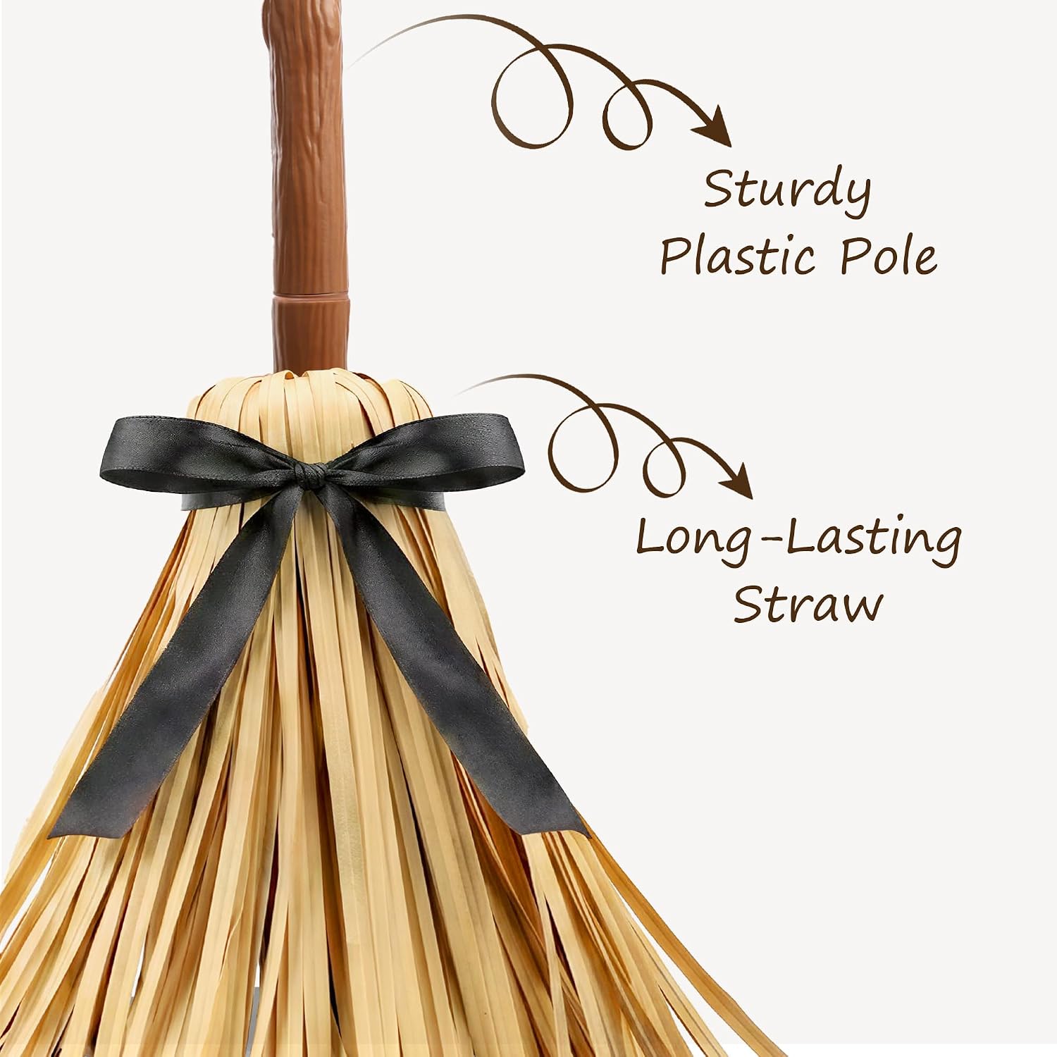 Halloween Decoration Indoor 49" Animated Moving Witch Broom
