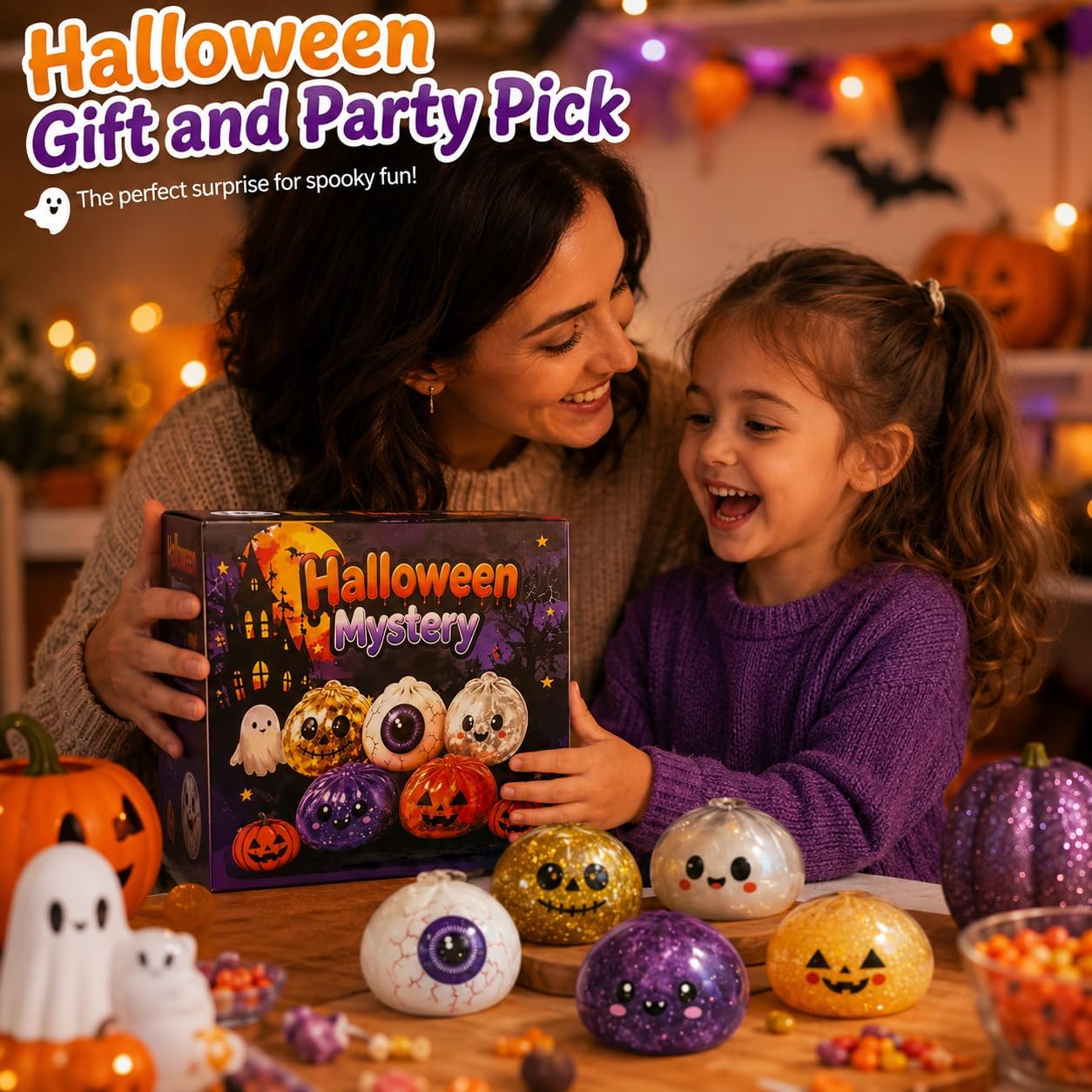 Halloween Dumpling Squishy Mystery Box Set of 5