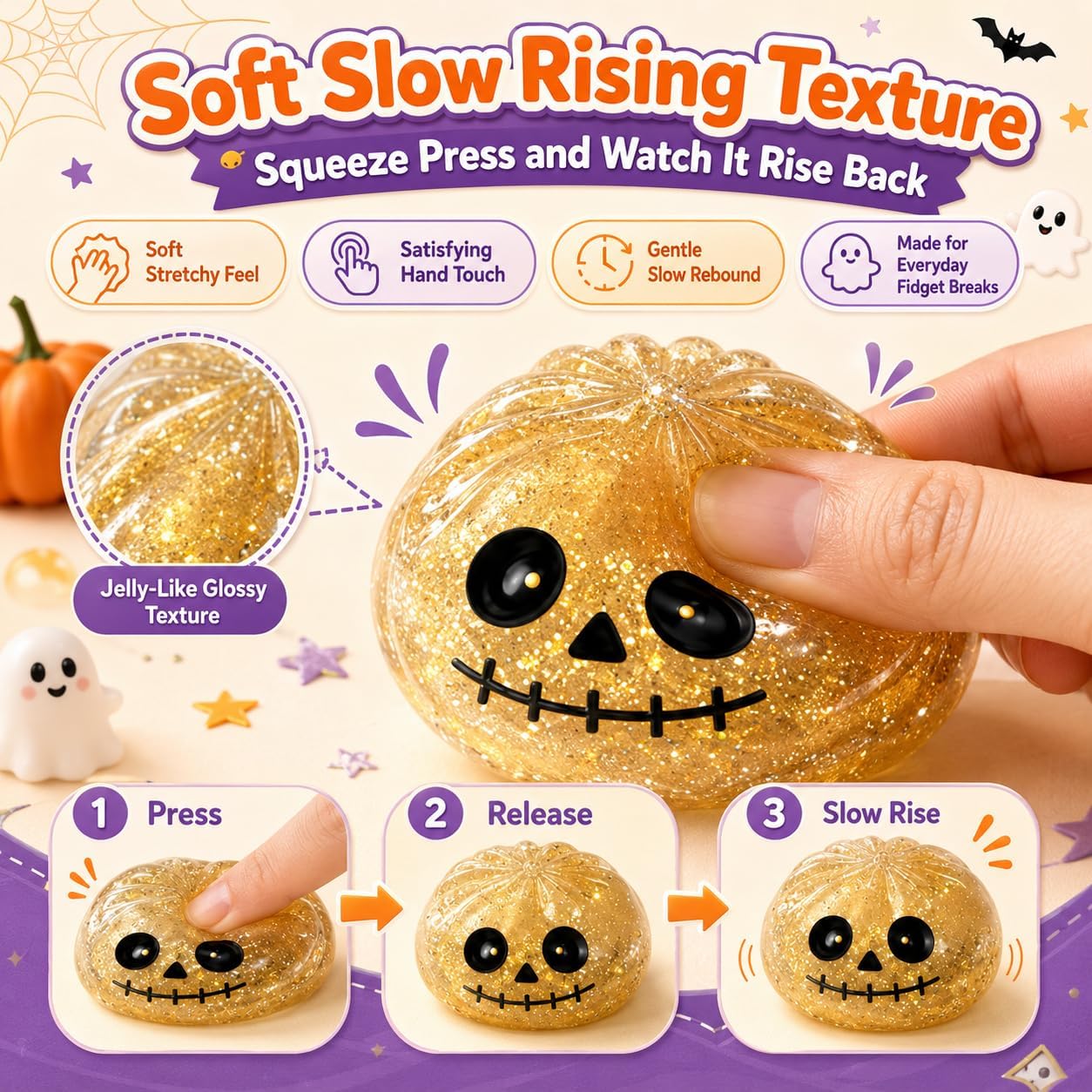 Halloween Dumpling Squishy Mystery Box Set of 5