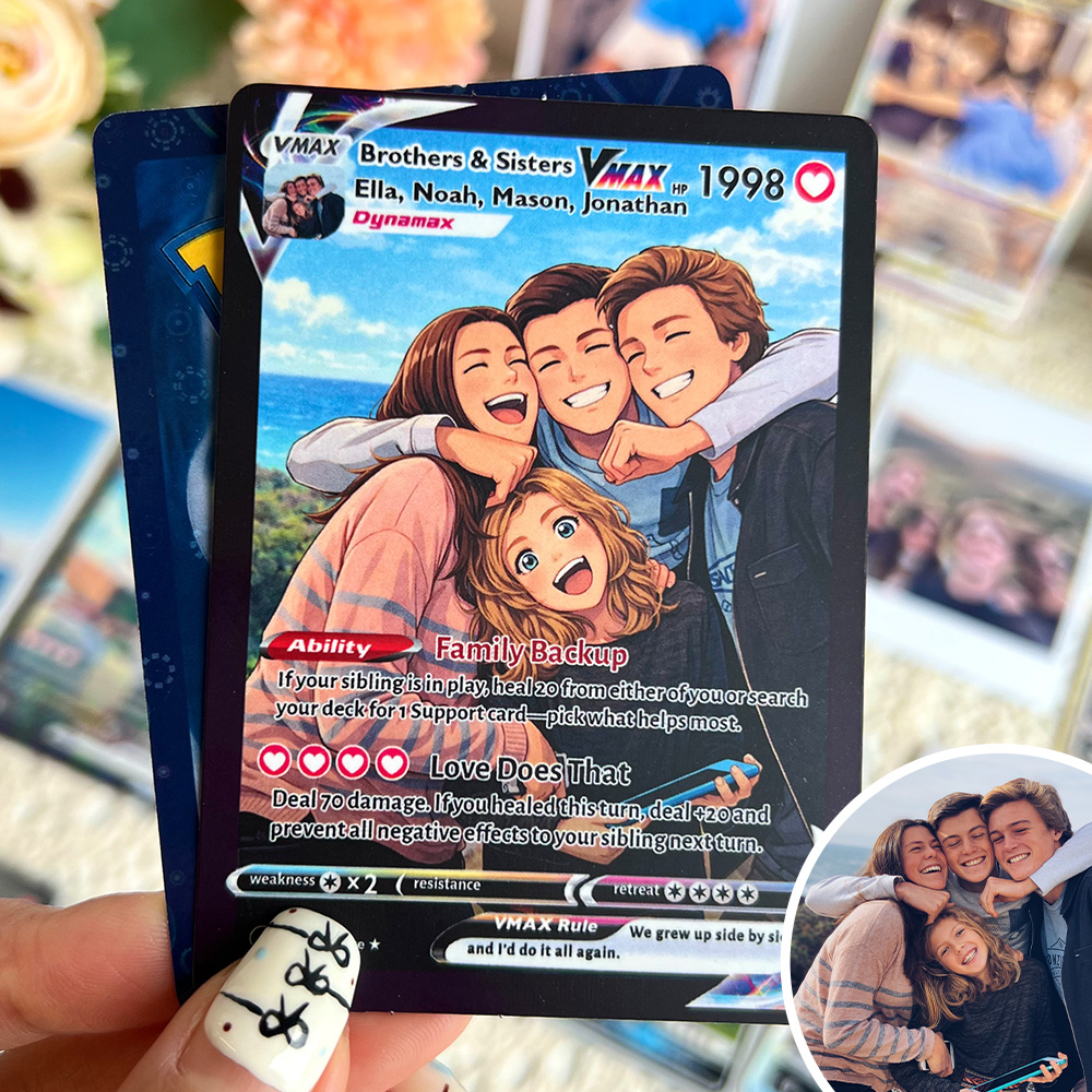 50% OFF💕Personalized Brothers & Sisters Anime Trading Card