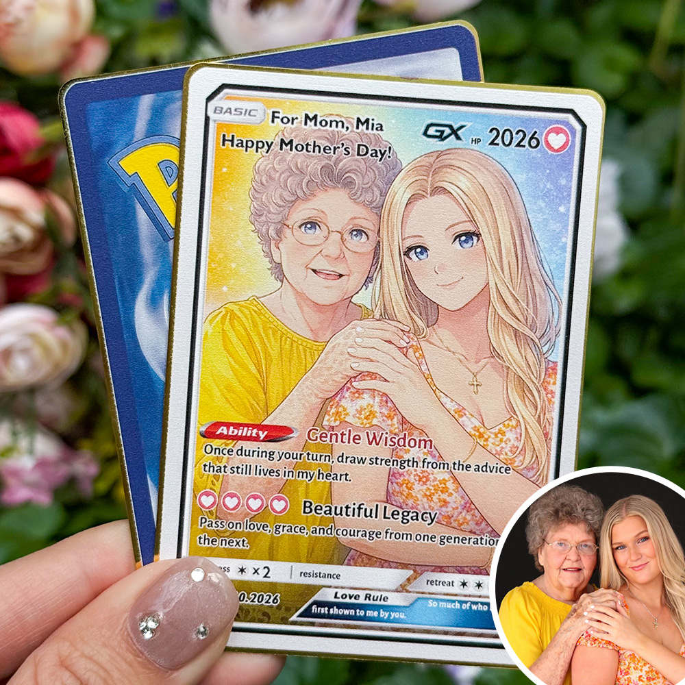 50% OFF💖Personalized Mom Anime Trainer Card, Mother's Day Gift