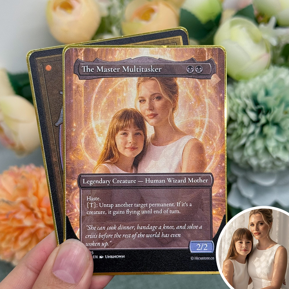 Custom Anime Mom MTG Magic TCG Card, Family Anime Card