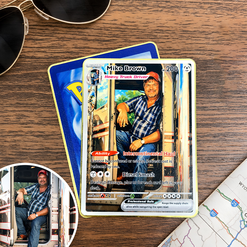 Custom Occupation Anime Photo Basic Card, Custom Career Trading Pokecard