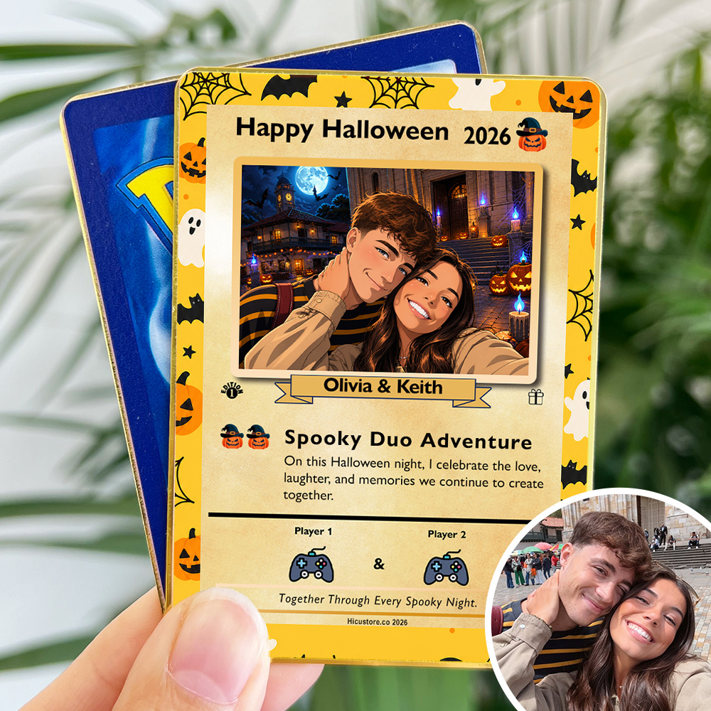 50% OFF🎃Personalized Halloween Couple Player Anime Art Classic Card Pokecard