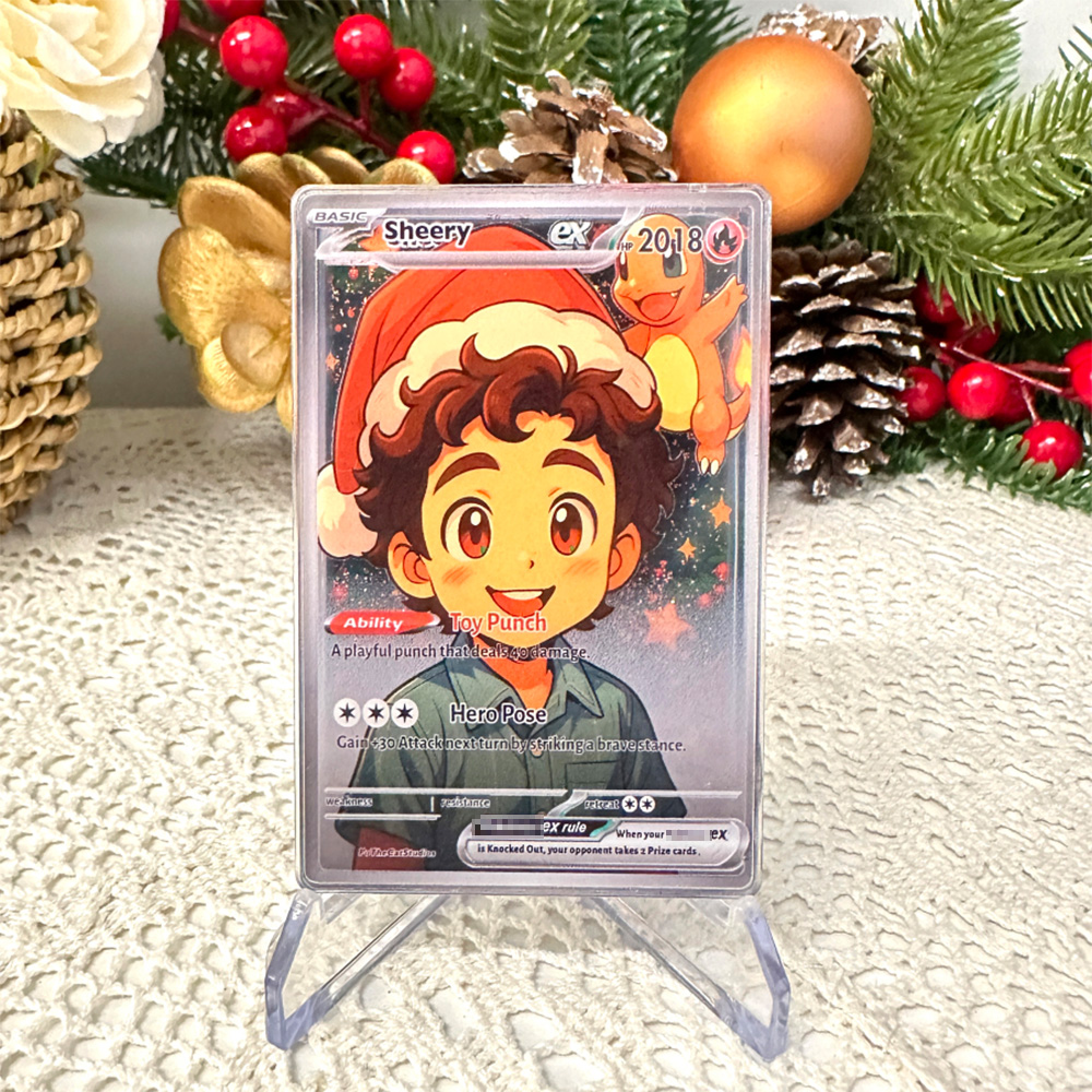 50% OFF🤩Personalized Kid Anime Art Trading Card 3D Floating