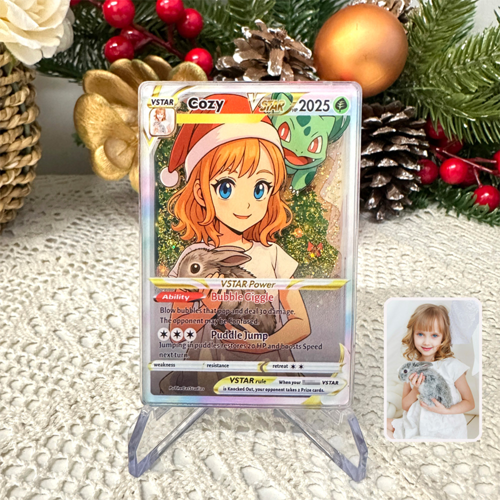 50% OFF🤩Personalized Kid Anime Art Trading Card 3D Floating