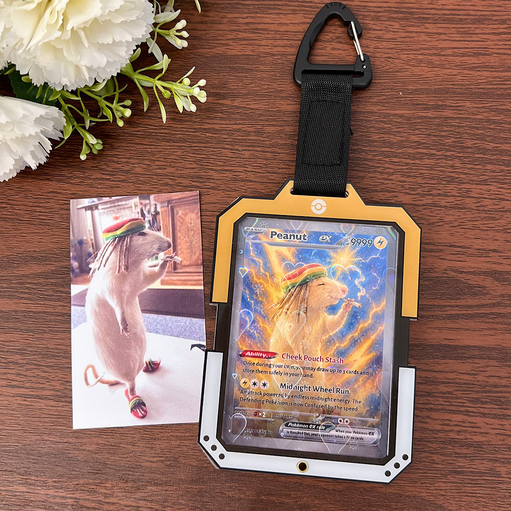 50% OFF🐶Personalized Pet Anime Art Trading Card Acrylic Pendant