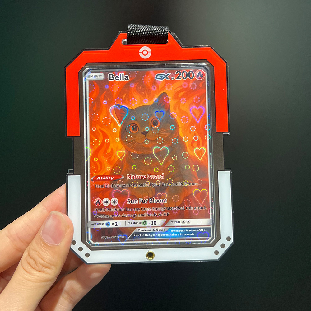 50% OFF🐶Personalized Pet Anime Art Trading Card Acrylic Pendant