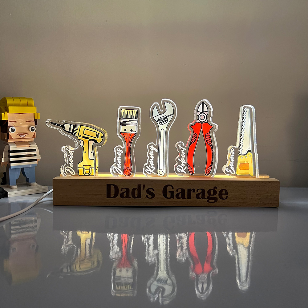 50%OFF ⭐️Personalized Daddy’s Little Helpers - Letter Night Light