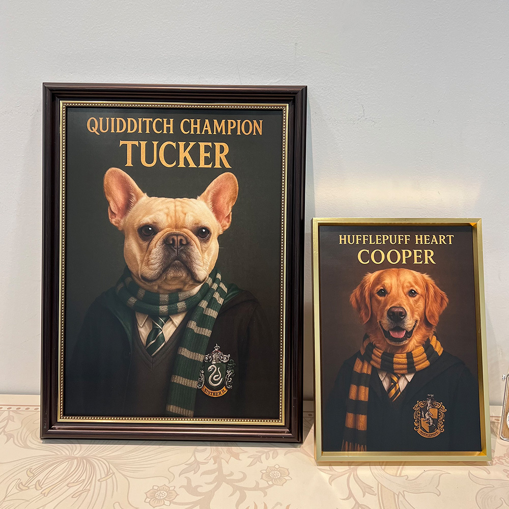 Custom Pet Harry Pawter Portrait Wall Art🦇🪄
