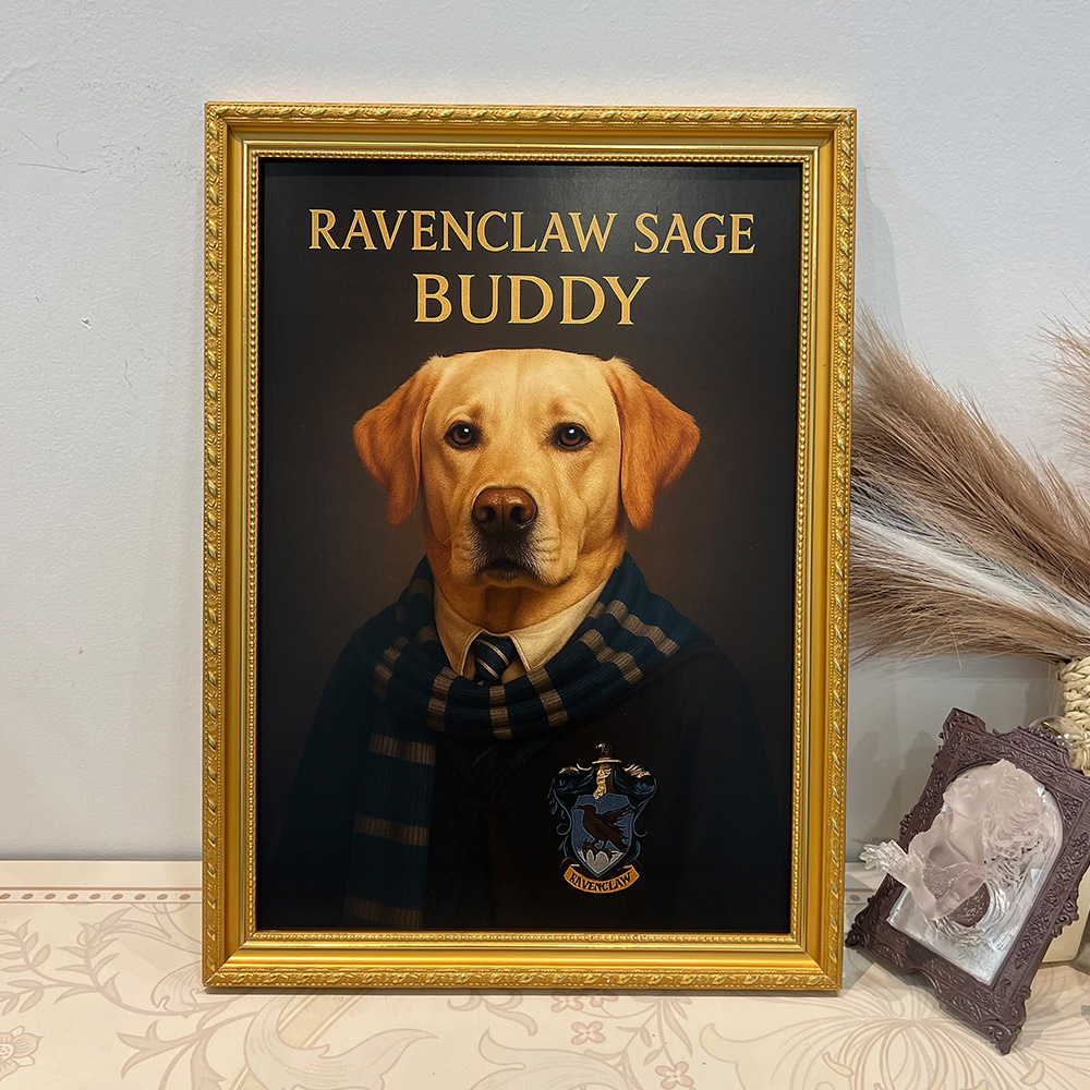 Custom Pet Harry Pawter Portrait Wall Art🦇🪄
