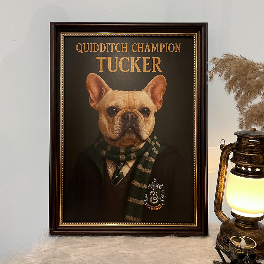 Custom Pet Harry Pawter Portrait Wall Art🦇🪄
