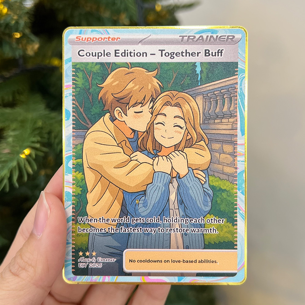 50% OFF🤩Personalized Couple Anime Supporter Trainer Card