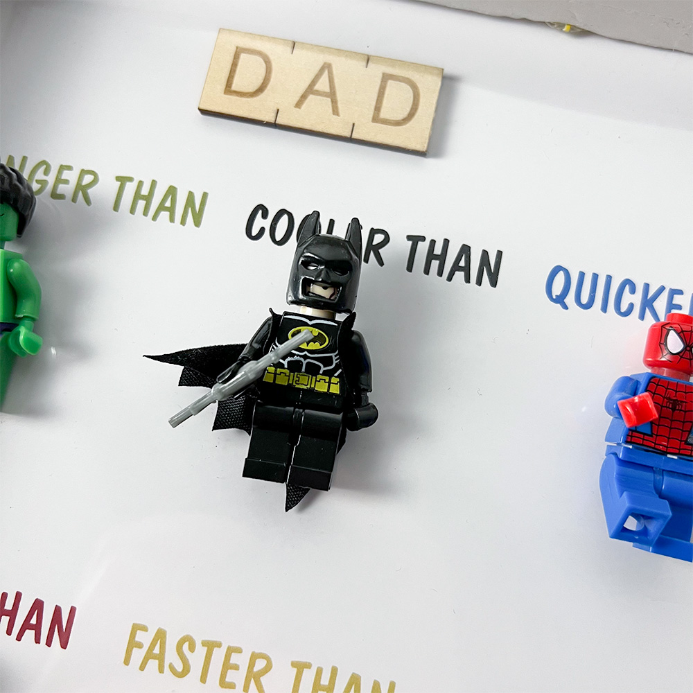 50%OFF ⭐️ Dad You Are Our Favorite Superhero-Custom 8 Superhero Figures Box New Version