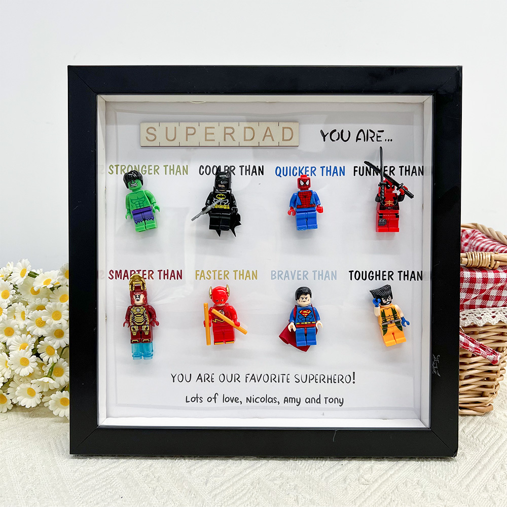 50%OFF ⭐️ Dad You Are Our Favorite Superhero-Custom 8 Superhero Figures Box New Version
