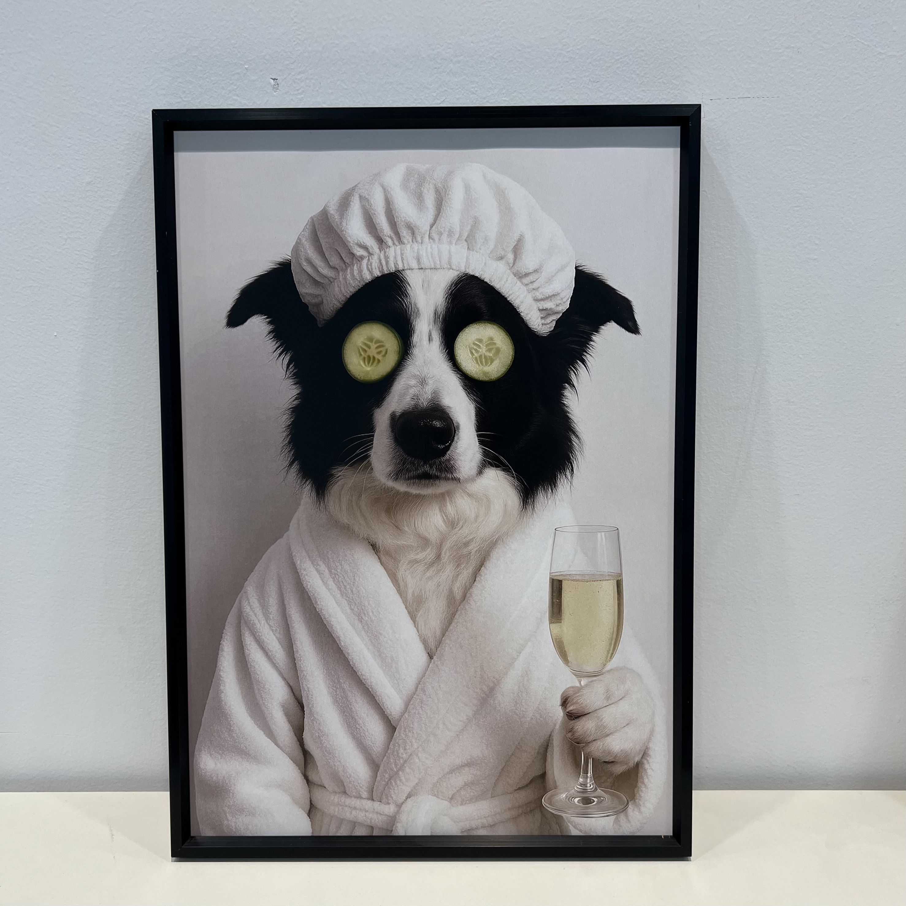 50%OFF⭐️Custom Pet Portraits, Dog In Toilet, Pet in Bathtub Frame Gift, Bathroom Art