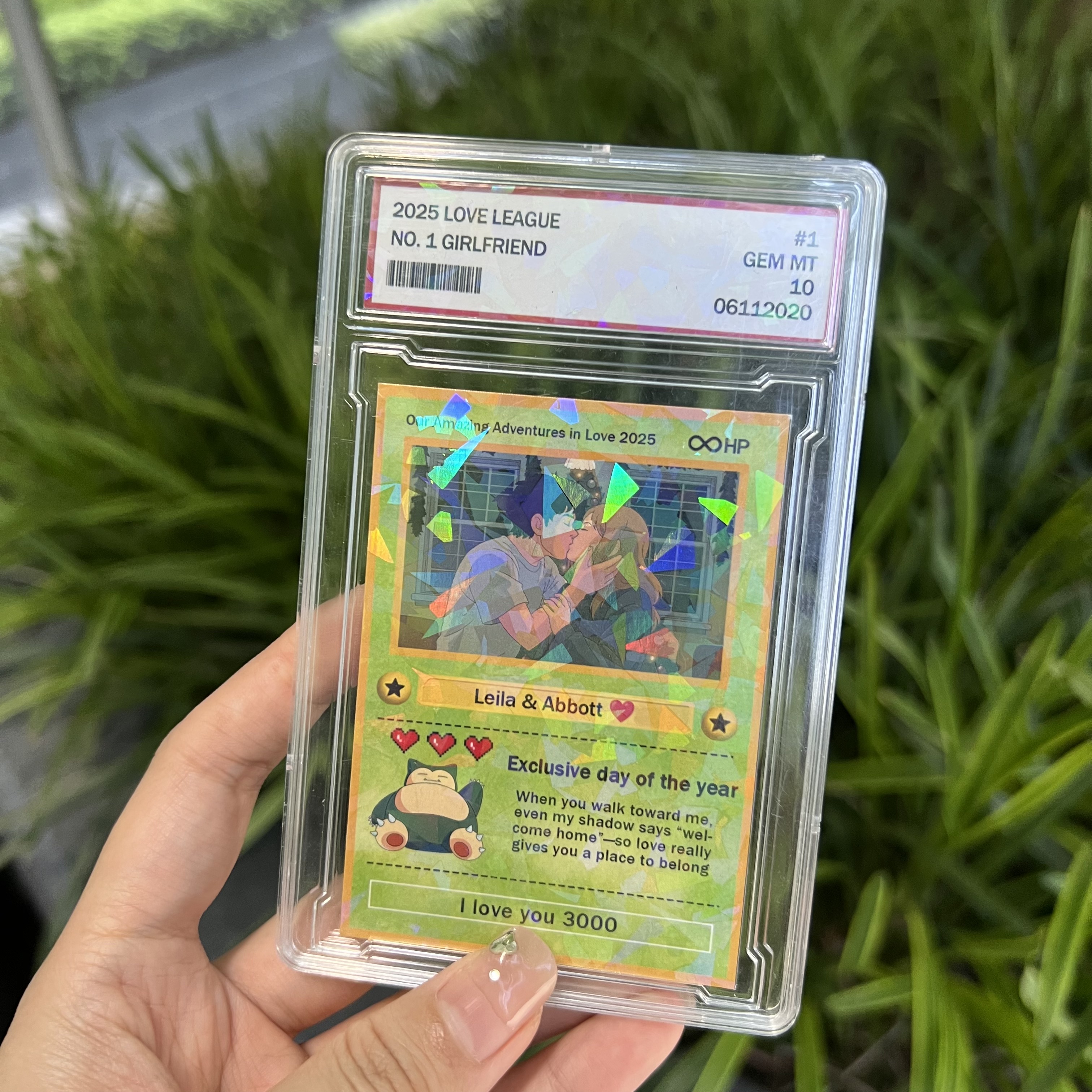 Custom Anime Photo Couple Card For Your love