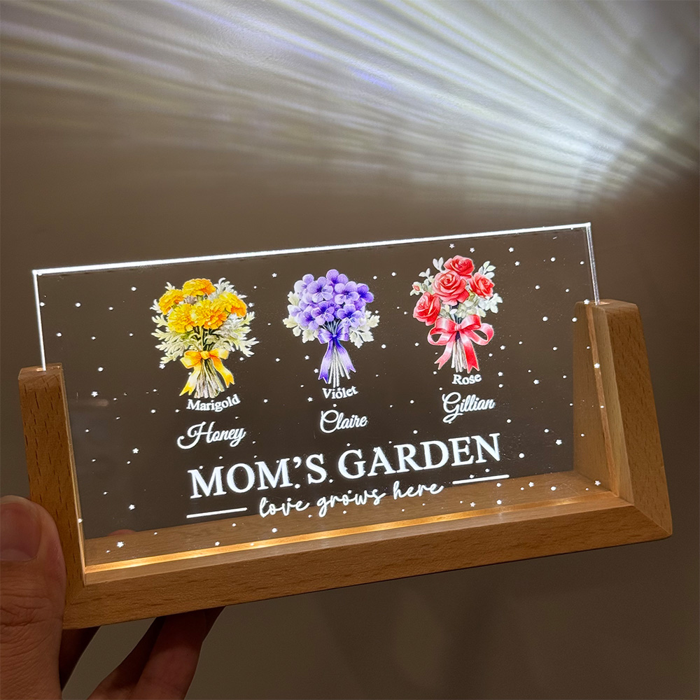 50%OFF⭐️Birth Month Flower Bouquet Customized LED Light For Mom