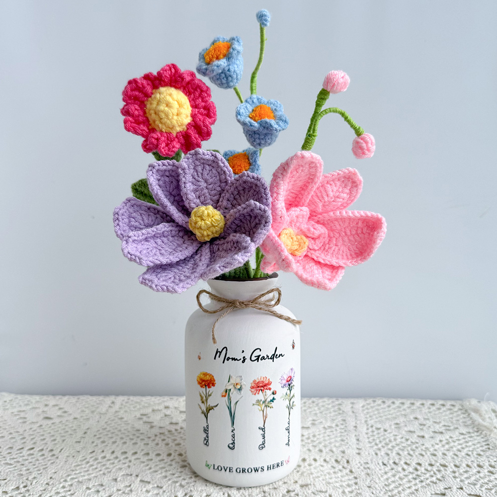 50%OFF⭐️Personalized Vase With Glass Birth Month Flowers